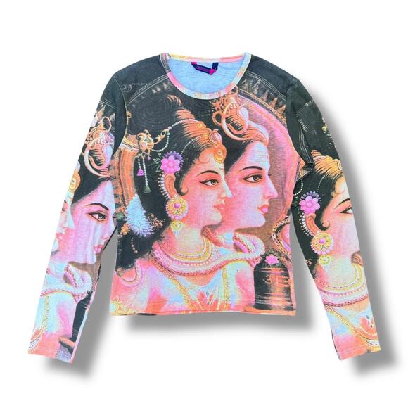 Fishbone Tops - Fishbone Y2K Hare Krishna Long Sleeve